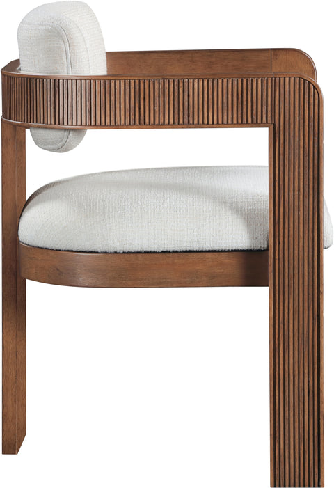Amara Linen Textured Fabric Upholstered Dining Chair, 2-Piece (Style 3)