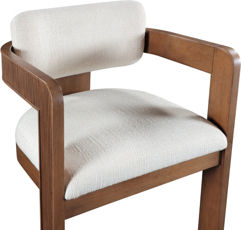 Amara Linen Textured Fabric Upholstered Dining Chair, 2-Piece (Style 3)