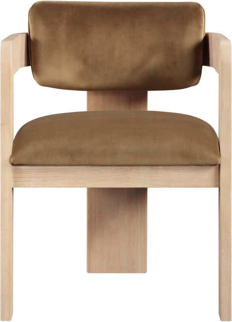 Selene Saddle Velvet Upholstered Dining Chair , 2-Piece (Style 1)