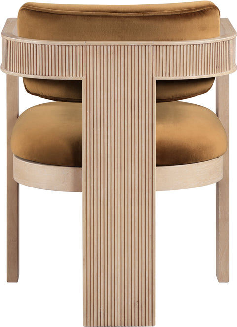 Selene Saddle Velvet Upholstered Dining Chair , 2-Piece (Style 1)