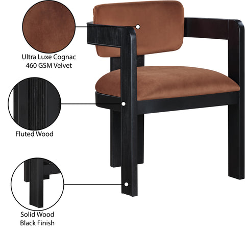 Amara Velvet Upholstered Dining Chair, 2-Piece (Configuration 2)