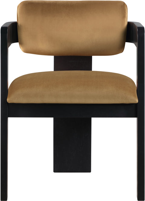 Selene Saddle Velvet Upholstered Dining Chair , 2-Piece (Style 2)