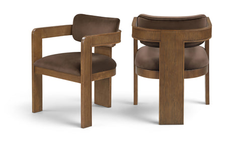 Amara Velvet Upholstered Dining Chair, 2-Piece (Style 2)