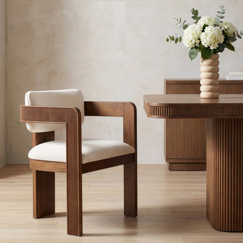 Selene Cream Velvet Upholstered Dining Chair , 2-Piece (Style 3)