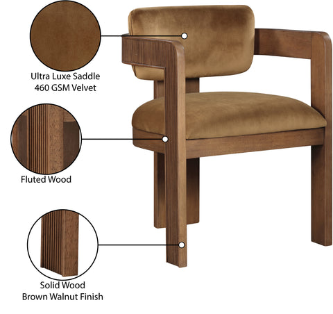 Amara Velvet Upholstered Dining Chair, 2-Piece (Style 2)