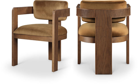 Amara Velvet Upholstered Dining Chair, 2-Piece (Style 2)