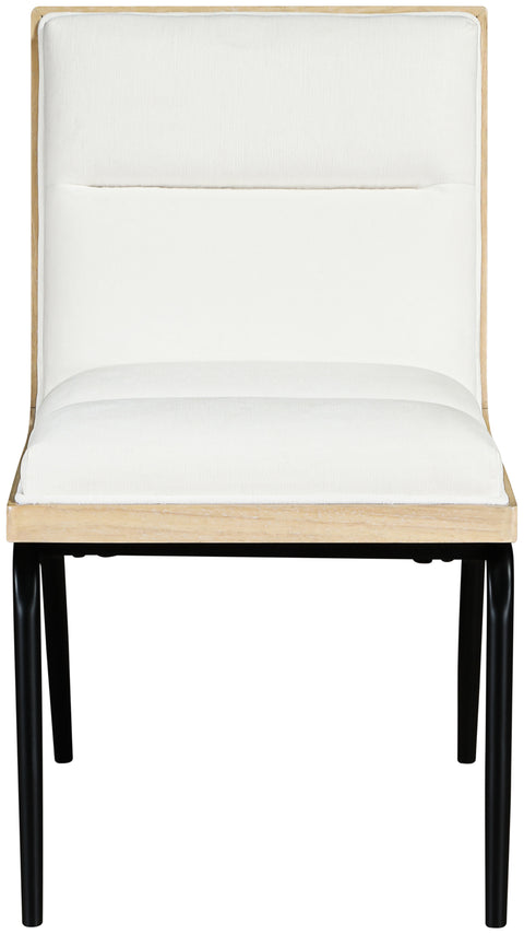 Waverly Cream Fabric Upholstered Dining Chair, 2-Piece