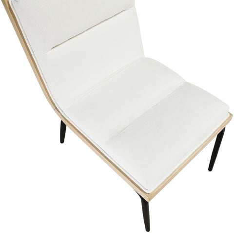 Waverly Cream Fabric Upholstered Dining Chair, 2-Piece
