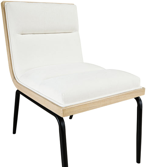 Waverly Cream Fabric Upholstered Dining Chair, 2-Piece