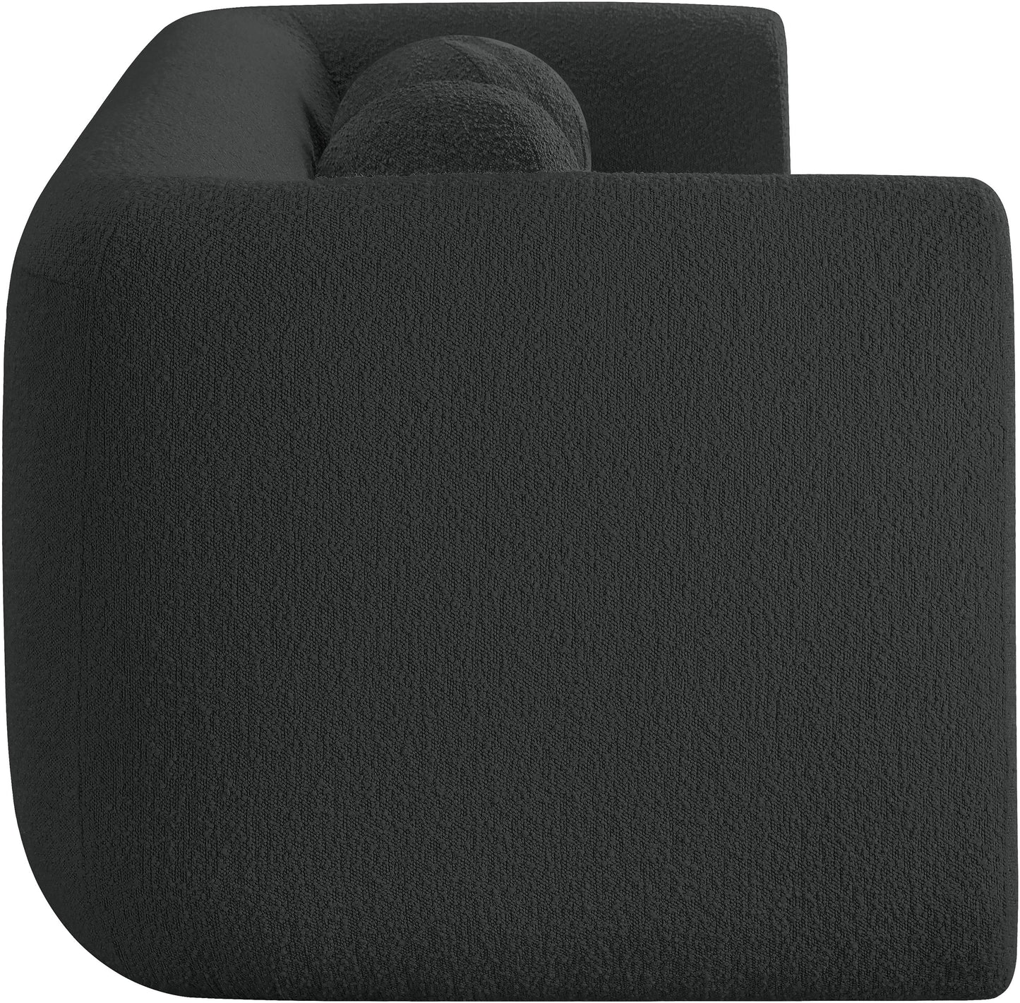 siena black boucle fabric sofa s