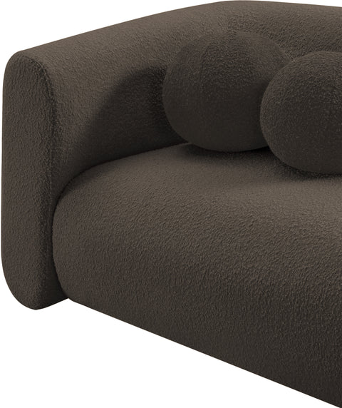 Siena Brown Boucle Fabric Chair C