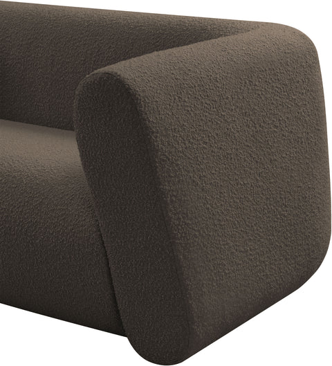 Siena Brown Boucle Fabric Chair C