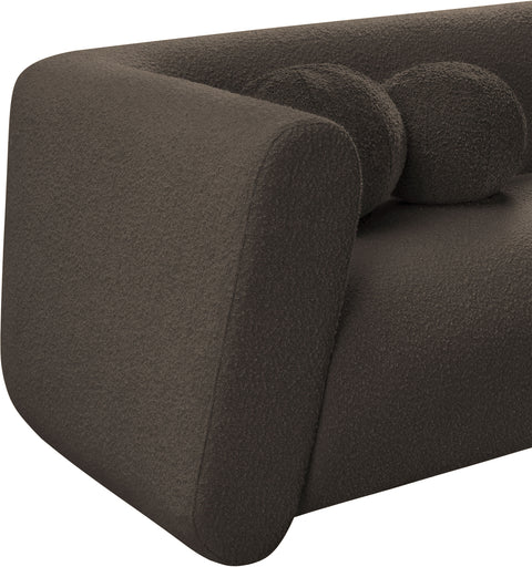 Siena Brown Boucle Fabric Chair C