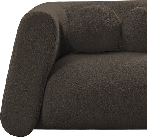 Siena Brown Boucle Fabric Chair C