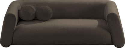 Siena Brown Boucle Fabric Sofa S