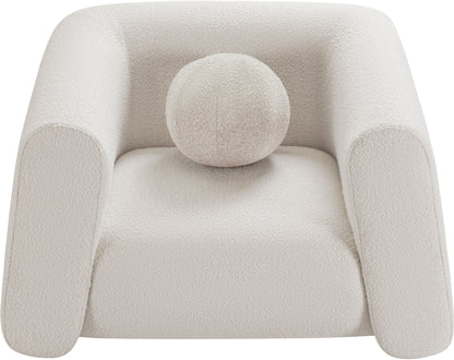 Siena Cream Boucle Fabric Chair C