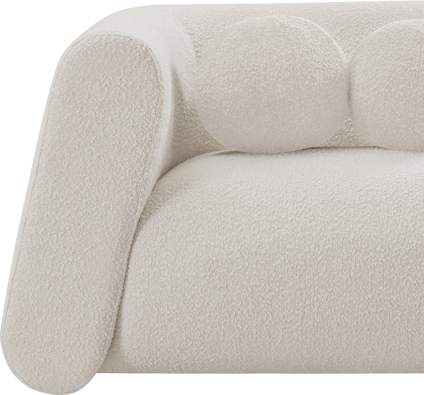 siena cream boucle fabric chair c