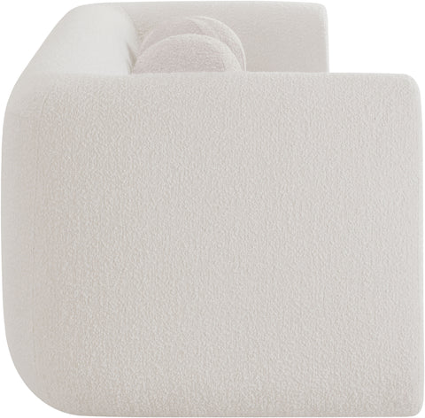 Siena Cream Boucle Fabric Sofa S