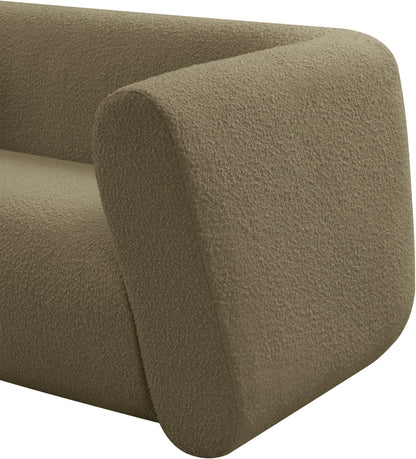 Siena Olive Boucle Fabric Chair C