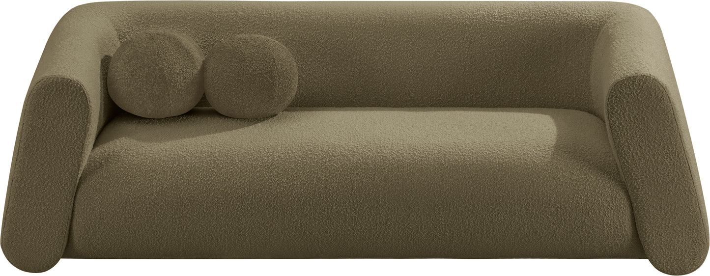 siena olive boucle fabric sofa s