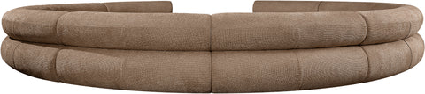 Harper 202" Chenille Fabric Upholstered Sectional, 10-Piece
