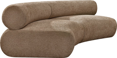 Harper 108" Chenille Fabric Upholstered Sectional, 2-Piece