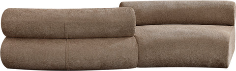 Harper 108" Chenille Fabric Upholstered Sectional, 2-Piece (Style 2)