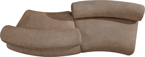 Harper 108" Chenille Fabric Upholstered Sectional, 2-Piece (Style 2)