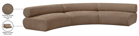 Harper 152" Chenille Fabric Upholstered Sectional, 3-Piece