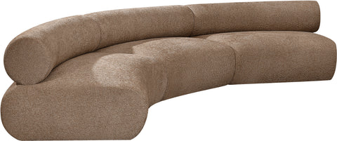 Harper 152" Chenille Fabric Upholstered Sectional, 3-Piece