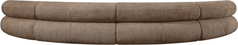Harper 183" Chenille Fabric Upholstered Sectional, 4-Piece