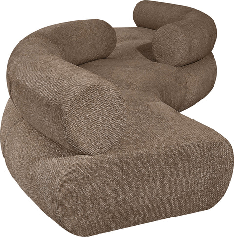 Harper 202" Chenille Fabric Upholstered Sectional, 4-Piece