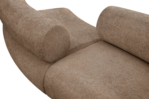 Harper 202" Chenille Fabric Upholstered Sectional, 4-Piece