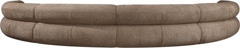 Harper 202" Chenille Fabric Upholstered Sectional, 6-Piece