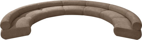 Harper 202" Chenille Fabric Upholstered Sectional, 7-Piece