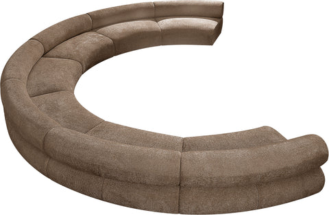 Harper 202" Chenille Fabric Upholstered Sectional, 7-Piece
