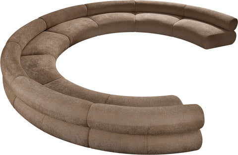 Harper 202" Chenille Fabric Upholstered Sectional, 8-Piece