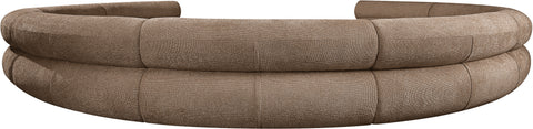 Harper 202" Chenille Fabric Upholstered Sectional, 9-Piece