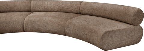 Harper 202" Chenille Fabric Upholstered Sectional, 9-Piece