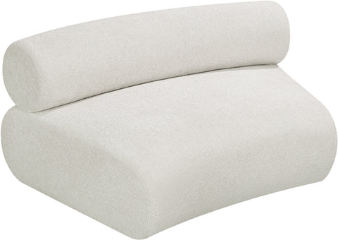 Shiloh Cream Chenille Fabric Modular Chair C