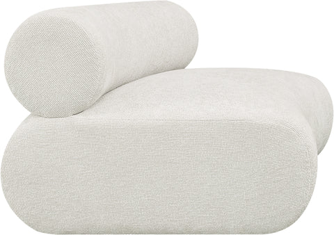 Shiloh Cream Chenille Fabric Modular Chair C