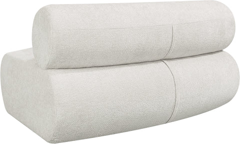 Shiloh Cream Chenille Fabric Modular Chair C