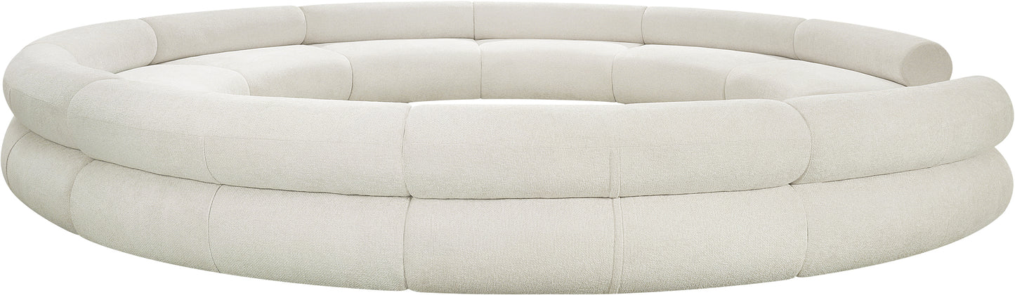 shiloh cream chenille fabric modular sofa s10a