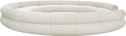 Shiloh Cream Chenille Fabric Modular Sofa S10A