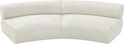 Shiloh Cream Chenille Fabric Modular Sofa S2A