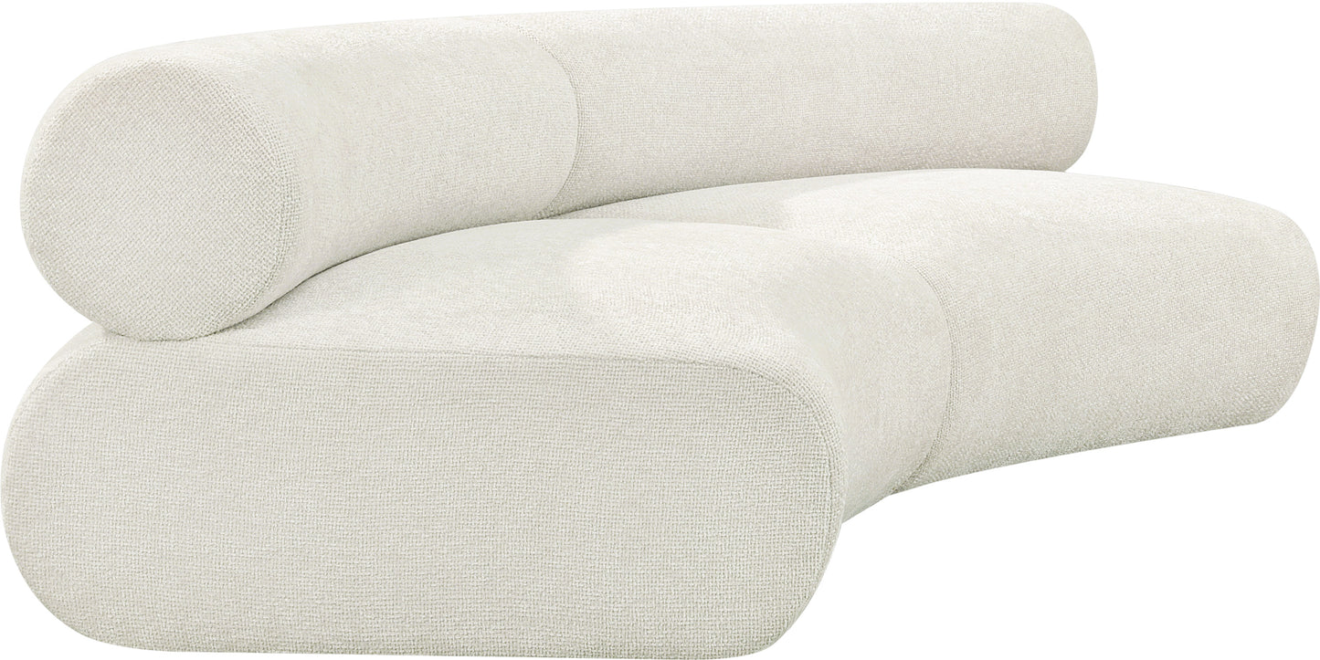 shiloh cream chenille fabric modular sofa s2a