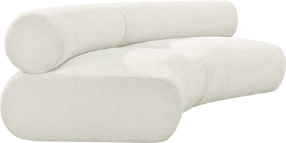 Shiloh Cream Chenille Fabric Modular Sofa S2A