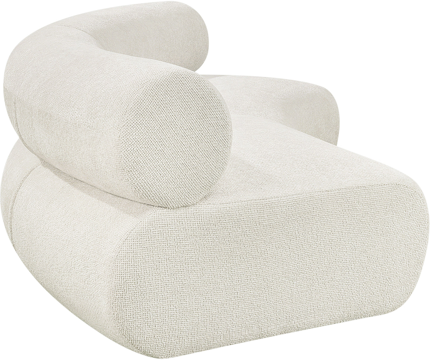 shiloh cream chenille fabric modular sofa s2a