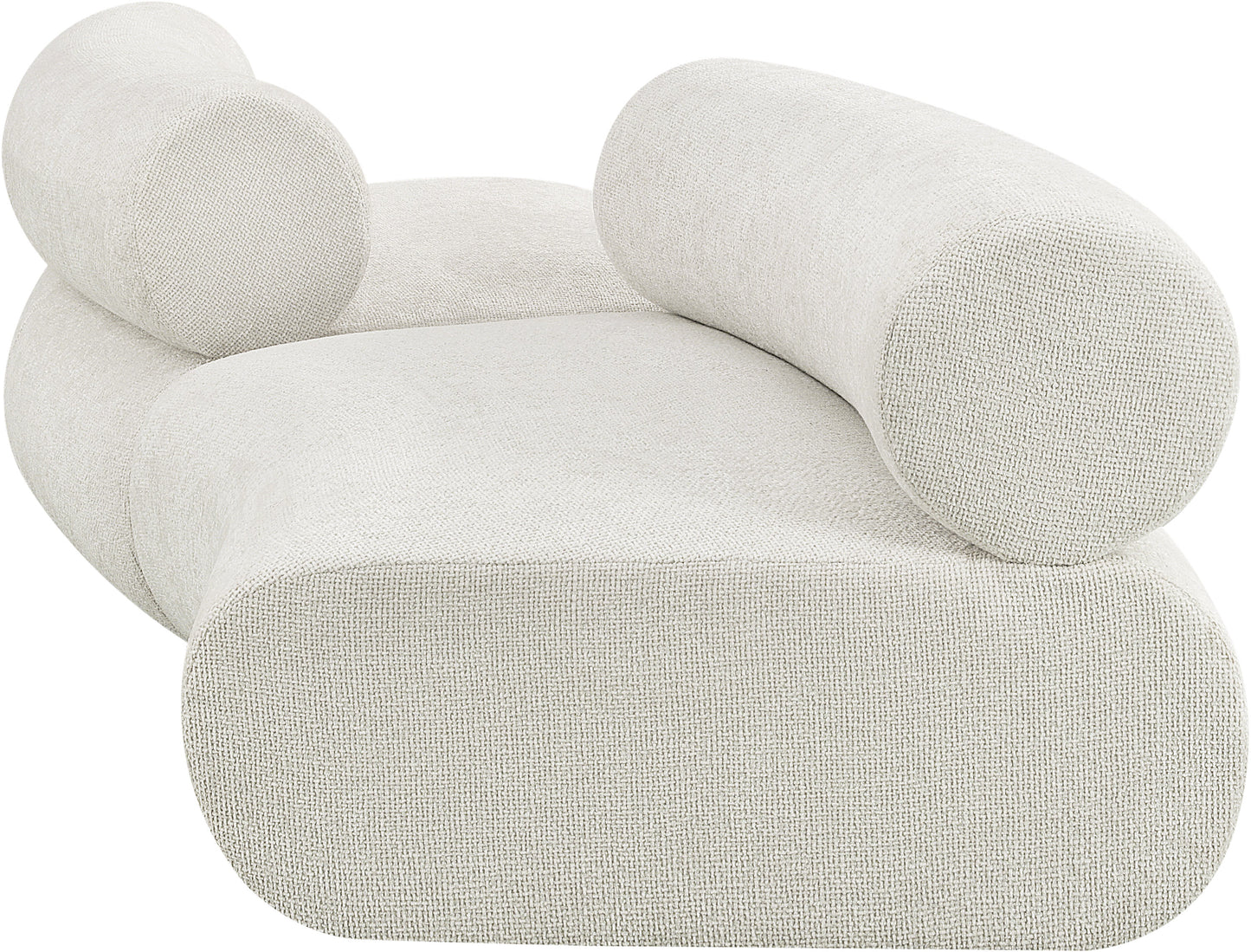 shiloh cream chenille fabric modular sofa s2b