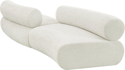 Shiloh Cream Chenille Fabric Modular Sofa S2B